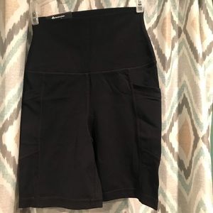 Brand New Members Mark Mens Bike Shorts Side Pockets Black Size Small